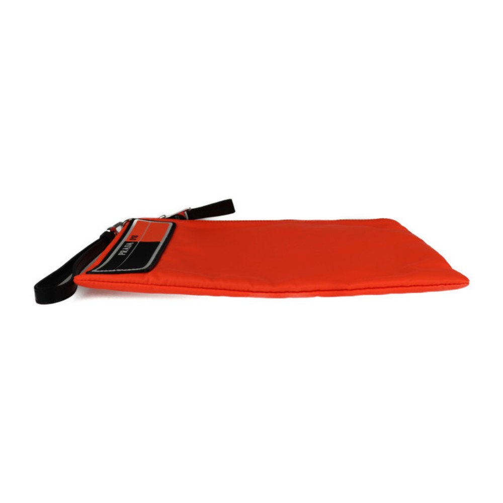 PRADA Prada clutch bag 2NH006 nylon orange rubber tag - Picture 4 of 9